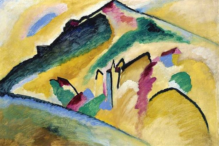 Herbstlandschaft Autumn Landscape 1911 Kandinsky Painting